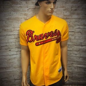 yellow atlanta braves jersey